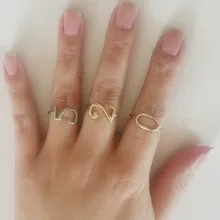 font b Fashion b font Jewelry Lucky Number Gold Silver Rose Gold Plated Band Wedding