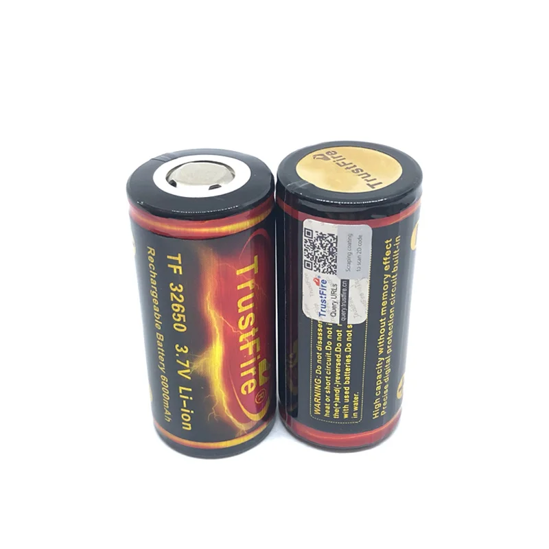 TrustFire 6000mah 3.7V 32650 Lithium-ion Battery Rechargeable Batteries With PCB Protected Board For LED Flashlights