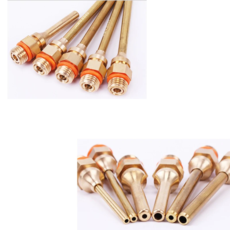 Hot Melt Glue Gun Nozzle Long Nozzle Copper For 40W 60W 80W 100W 150W 2.0x100mm 2.0x70mm 2.0x50mm 3.0x38.5mm 2.0x32mm