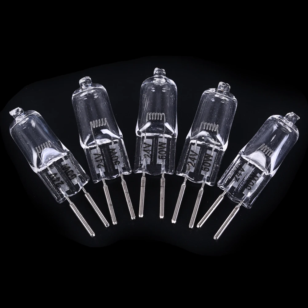5pcs 24V 35W/ 50W 2900K Machine Work Lights Beads G5.3 Halogen Bulb