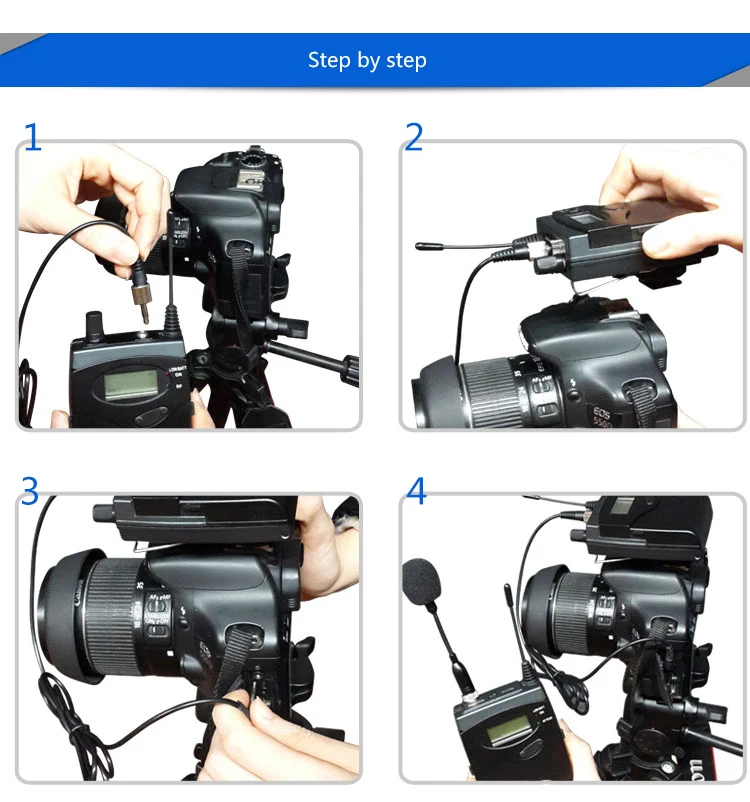 Беспроводной микрофон для интервью DV камера внешний радио пикап Lape беспроводной DSLR камера Микрофон для ENG открытый запись