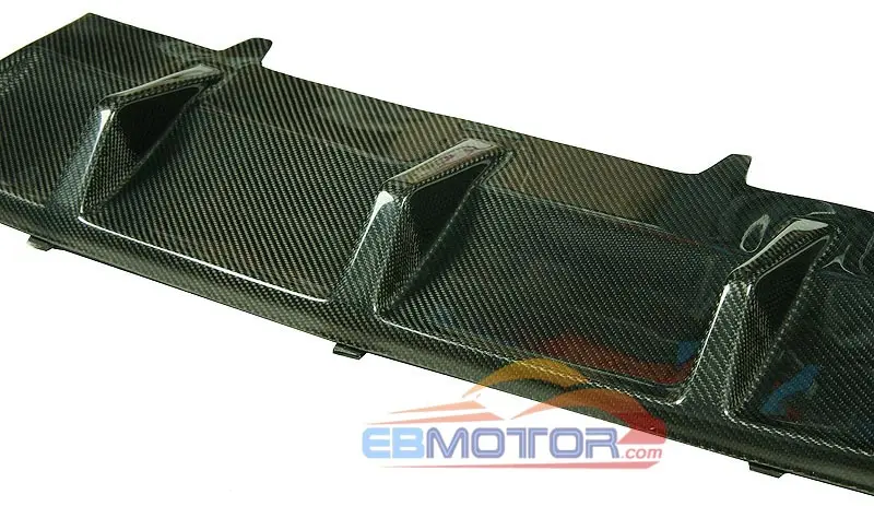 Real carbon fiber R-Line style Rear Bumper Lip Diffuser Spoiler for Volkswagen CC 4Door Dual Side Dual Exhaust Sedan 08-12