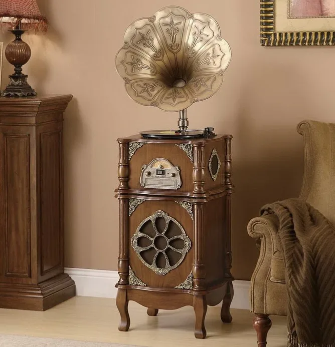 Fashion graphophone cd machine usb sd mp3 music machine old fashioned