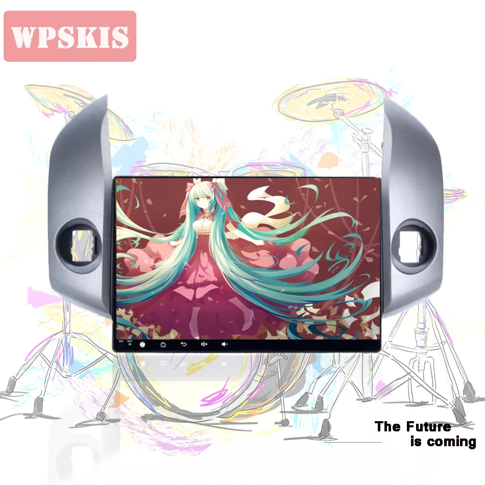 Top 1024*600 Android 9.0 car dvd player for Toyota RAV4 Rav 4 2007 2008 2009 2010 2011 2 din 1024*600 gps navigation wifi Head unit 5