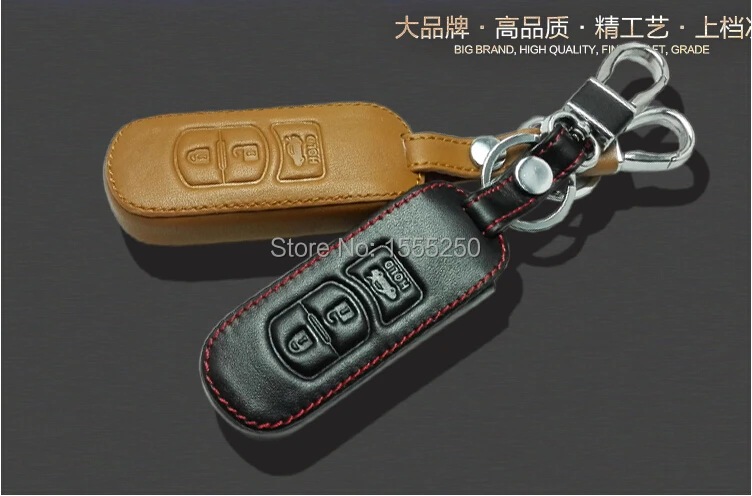 Genual кожаный ключ сумка, авто ключ держатель, ключ чехол для Mazda 3 mazda 6, CX-5, авто аксессуары, тюнинг автомобилей