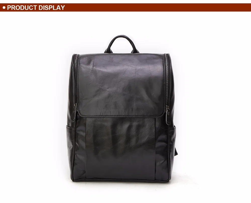 Модный мужской рюкзак из натуральной кожи винтажные дорожные сумки воловья кожа высокой емкости повседневный рюкзак для мужчин Мужская сумка 8856