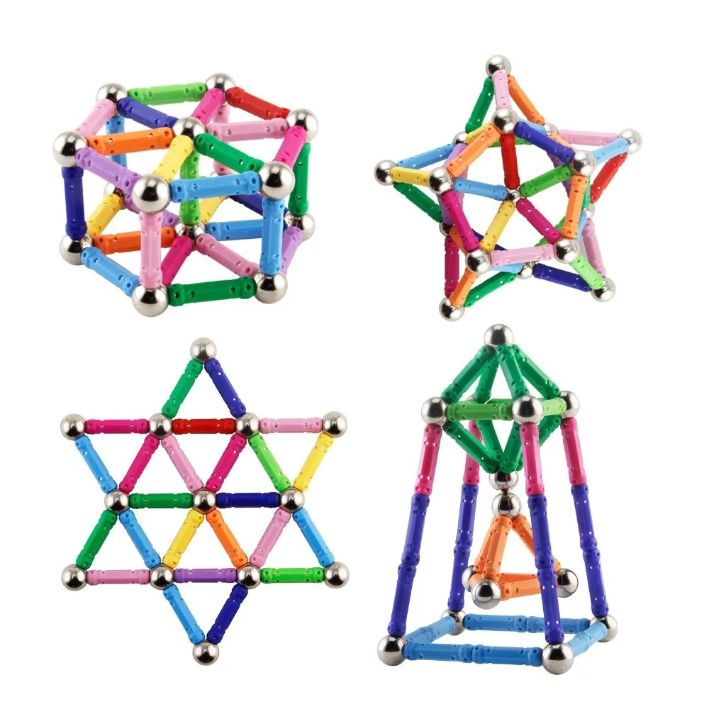 150 шт. магнитные игрушки и металлические шарики магнитные строительные блоки строительные игрушки для детей DIY Развивающие игрушки для детей