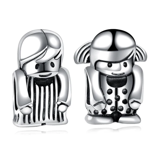 

Hot Selling Punk Boy And Girl Charms Beads Fit Pandora Bracelets & Bangles For Women Personality DIY Handmade Jewelry Gifts