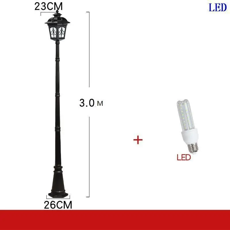Surya Farola Eclairage Iluminador Jardin Strassenbeleuchtung вне светильник Exterieur Плаза светодиодный светильник Uliczna уличный светильник - Испускаемый цвет: Number  3