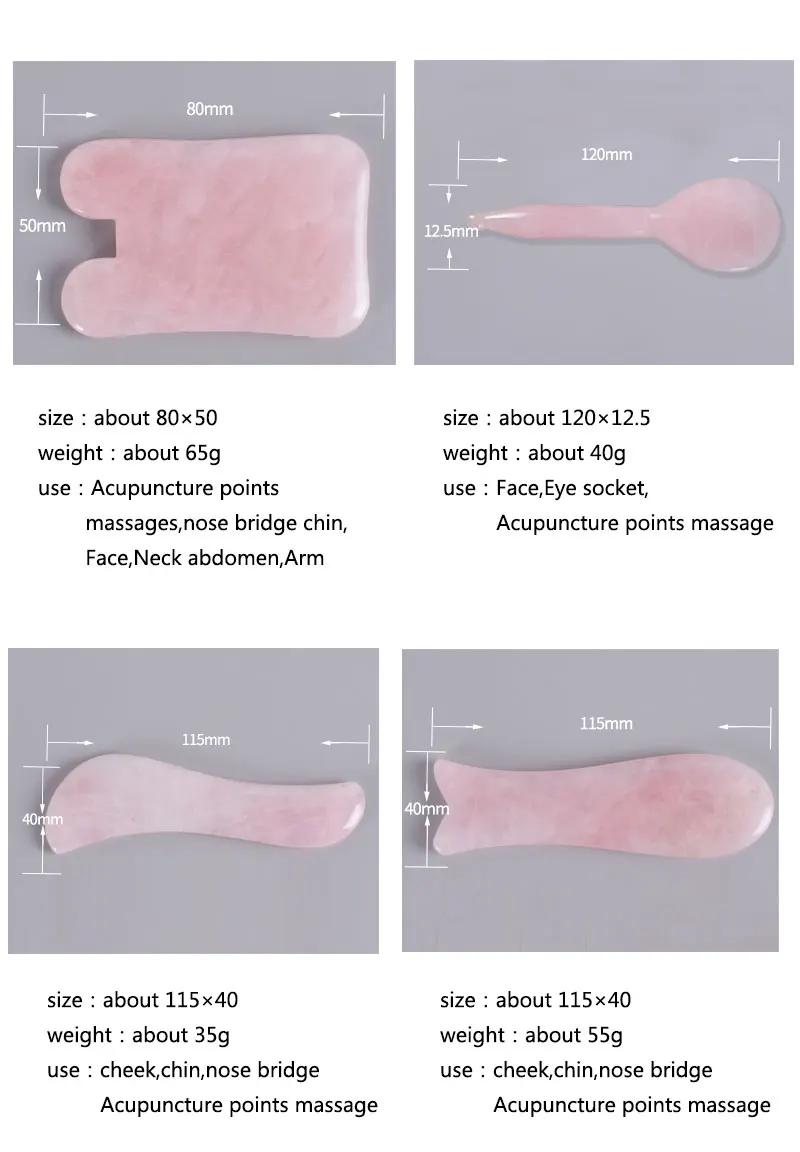 Натуральный розовый кварц соскабливающая доска для лица нефрит Гуа-Ша массаж инструмент скребок для кузова Кристалл царапин Guash здоровье и гигиена массажер