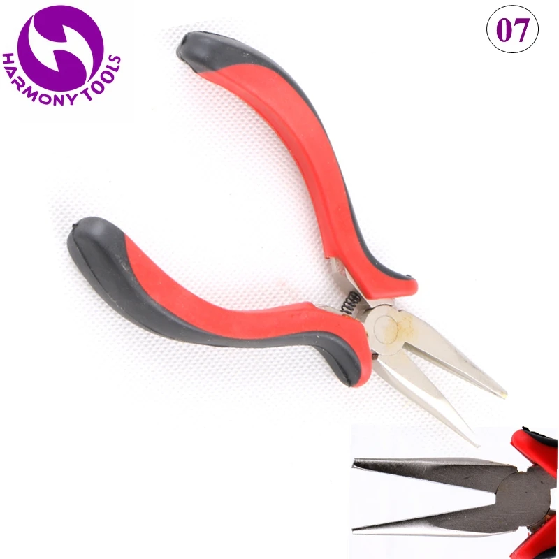 Red&Black Handle Hair Pliers 7