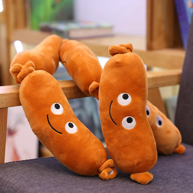 Simulation Creative Fast Food Pillow Sausage Hot Dog Plush Toy Cute Food Cushion Kawaii Soft Stuffed Super Quality Child Gifts 2