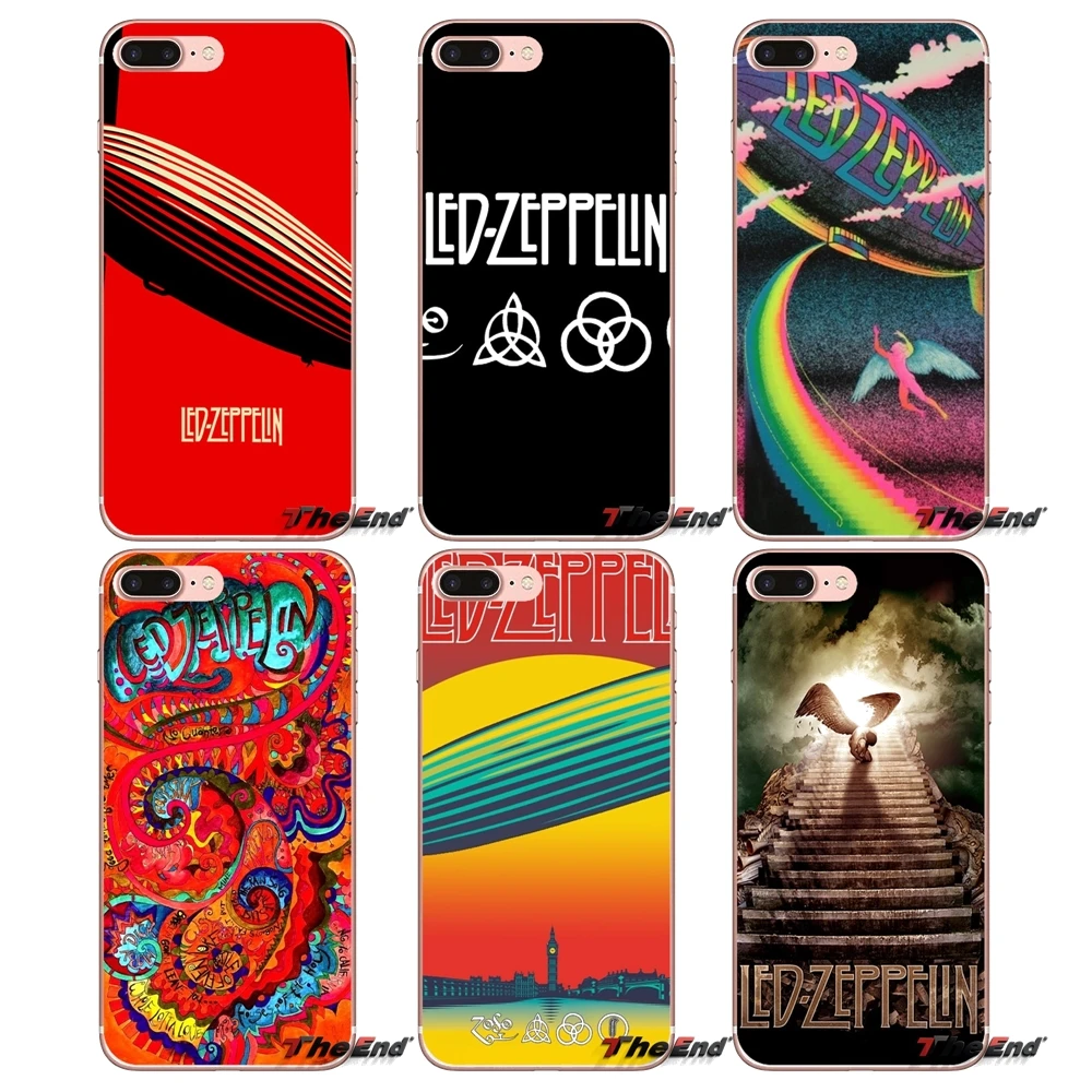 

Soft Transparent Cases Covers For Huawei P Smart Y6 Ascend P8 P9 P10 Plus Nova P20 Lite Pro Mini 2017 Rock Band Led Zeppelin