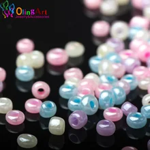 OlingArt new AAA 2MM candy colors mixed multicolor Glass Seed beads 1700pc Spacer Bead DIY jewelry