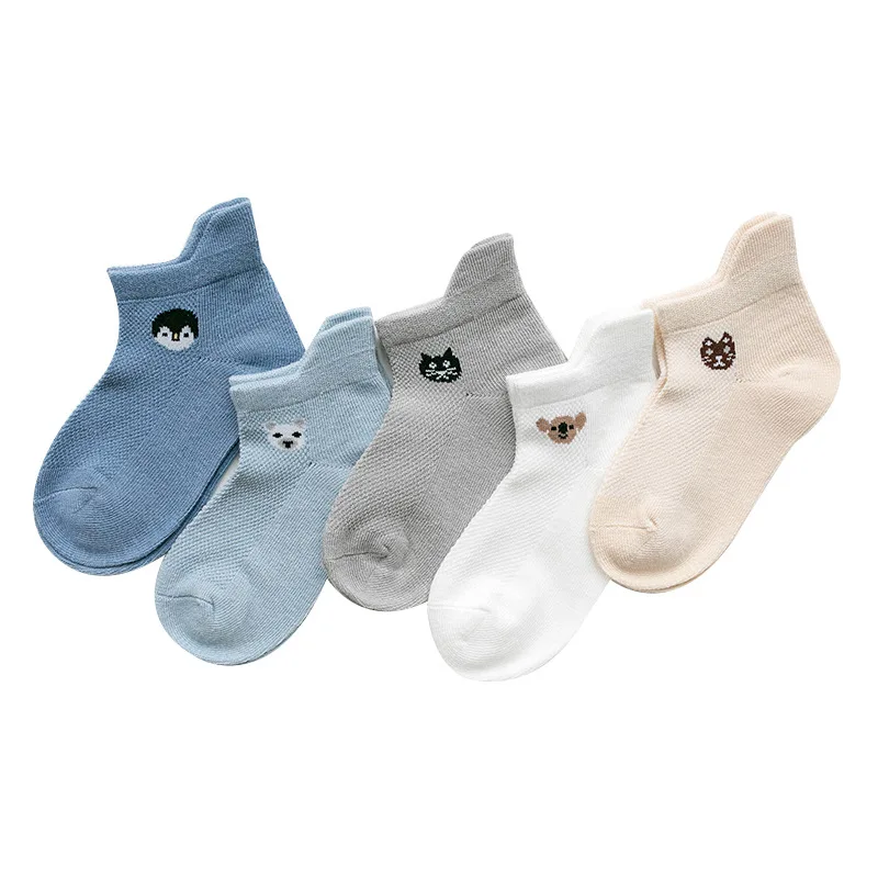 5 пара/лот; мягкие трикотажные носки для новорожденных с дышащей сеткой; Skarpetki; детские носки для мальчиков и девочек; Meia Infantil