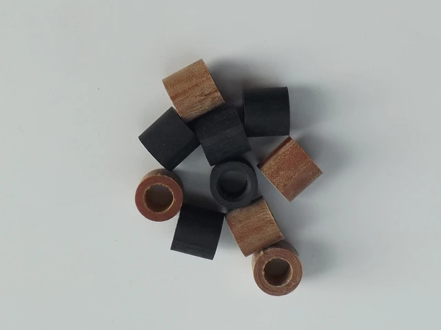 무료 배송 100 개/몫 브라운/블랙 베이클라이트 튜브 당구 풀 베이클라이트 페룰 od14.3 미리메터 당구 큐 액세서리