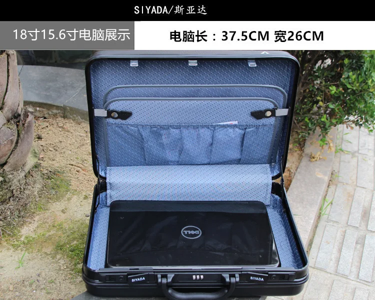 good quality Aluminium tool case toolbox Aluminum frame Business advisory suitcase Man portable suitcase briefcase two colors 