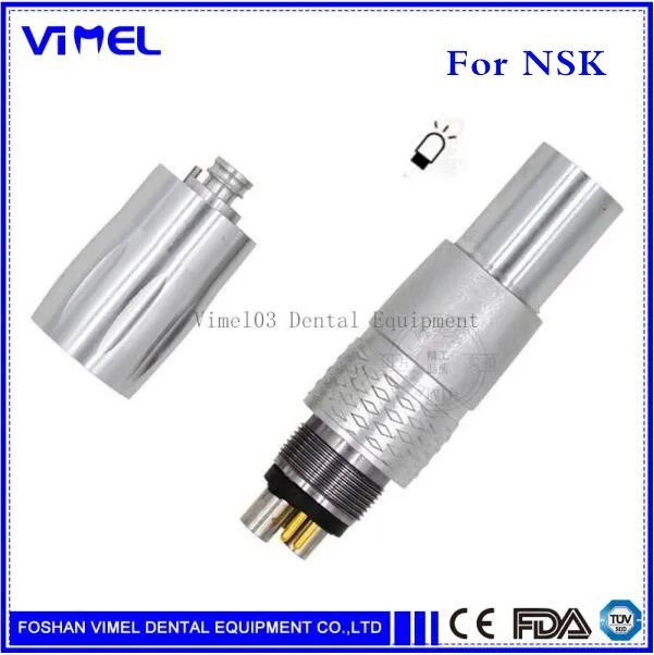 Dental Fiber Optic 6 hole Quick Coupling Coupler Connector Fit NSK