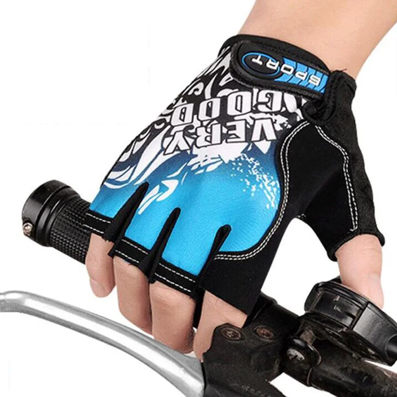 

Sports Gloves Half Finger Cycling Fitness Breathable Weight Lifting Training Outdoor Bicycle Dumbbell Running Gym Exercise