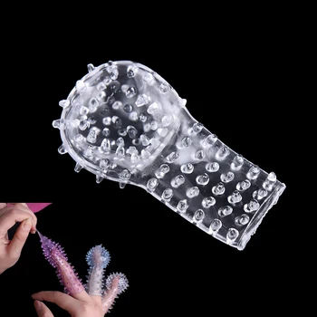 2 PCS Sex Finger Sleeve Vibrator Clitoral Stimulator Flirting Vagina Dildo Female Masturbation Sex Toys Erotic Toys For Adult 5
