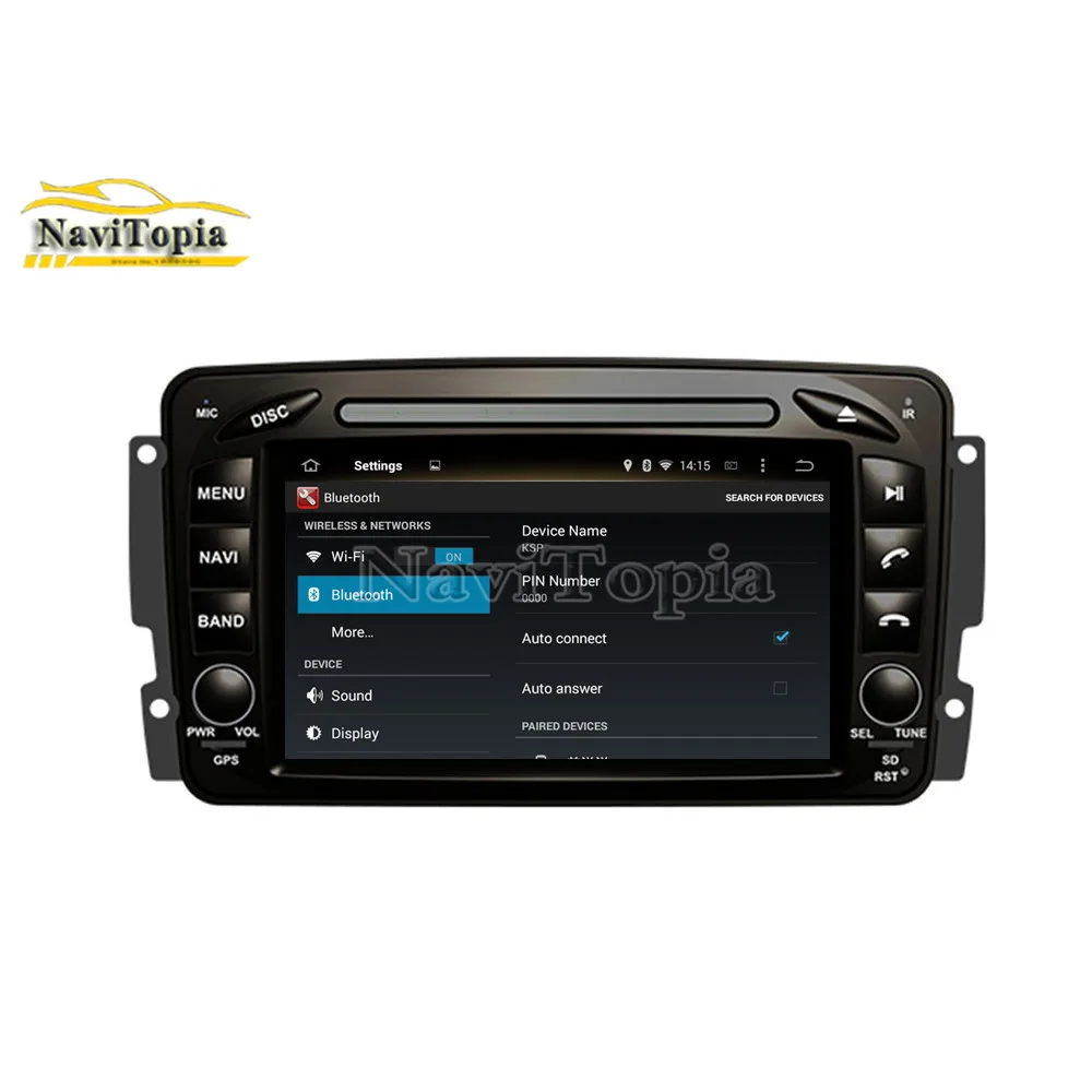 Discount NAVITOPIA 4G RAM 64G ROM PX6 Six Core Android 9.0 Car DVD for W170/CLK-C209 W209 1998-2005/CLK-C208 W208 1996-2008/W163 15