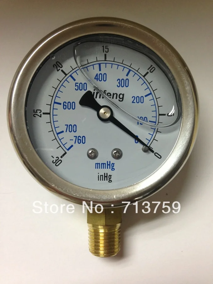 Buy 4pcs/lot Stainless Steel Vacuum Gauge Air