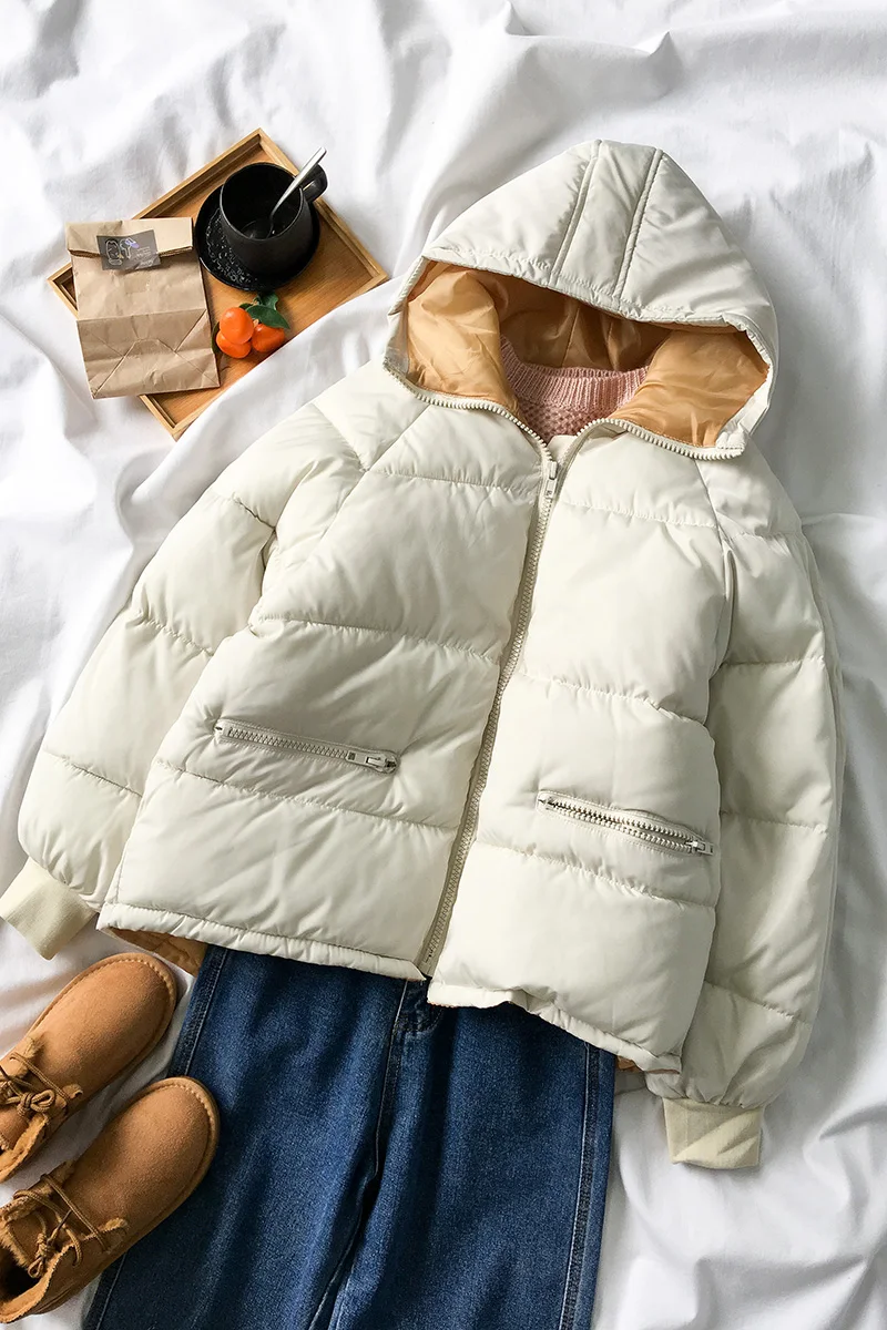 Chaquetas mujer invierno 2018 осень зима harajuku пуховик Женская хлопковая стеганая куртка с