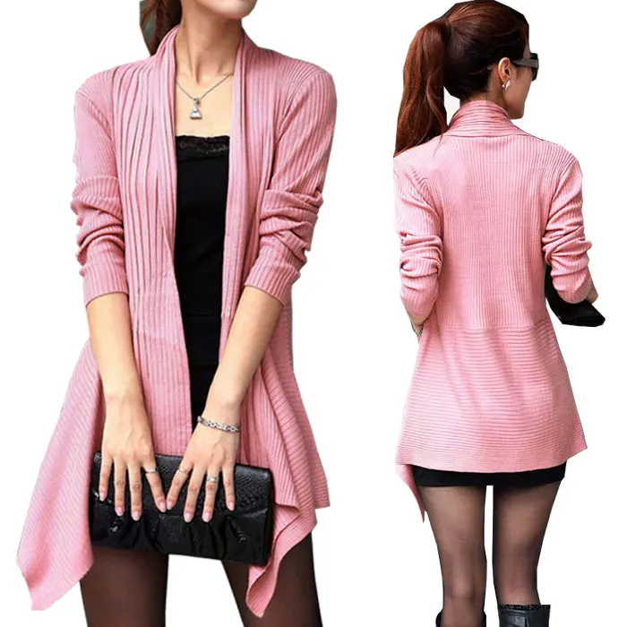 2017 Irregular Length Women Cardigan Wholesale Knitwear