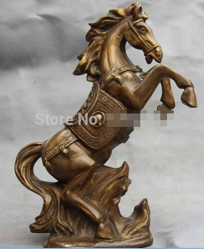 

0 Classical Royal Copper Bronze Feng Shui Lucky run War Horse Steed Art Statue