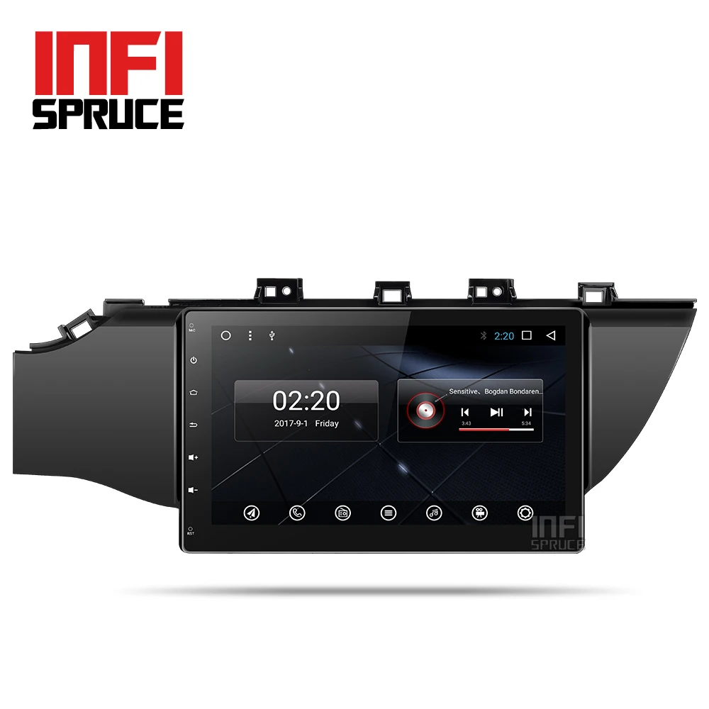 Discount Android 8.1 Car DVD for Kia K2 RIO 2017 with radio gps navigation car stereo multimedia player octa core 32G 2 din 10.1 inch dvd 1