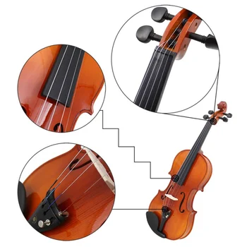 

Universal Full Set (E-A-D-G) Violin String Fiddle Strings Steel Core Nickel-silver Wound for 4/4 3/4 1/2 1/4 Violins