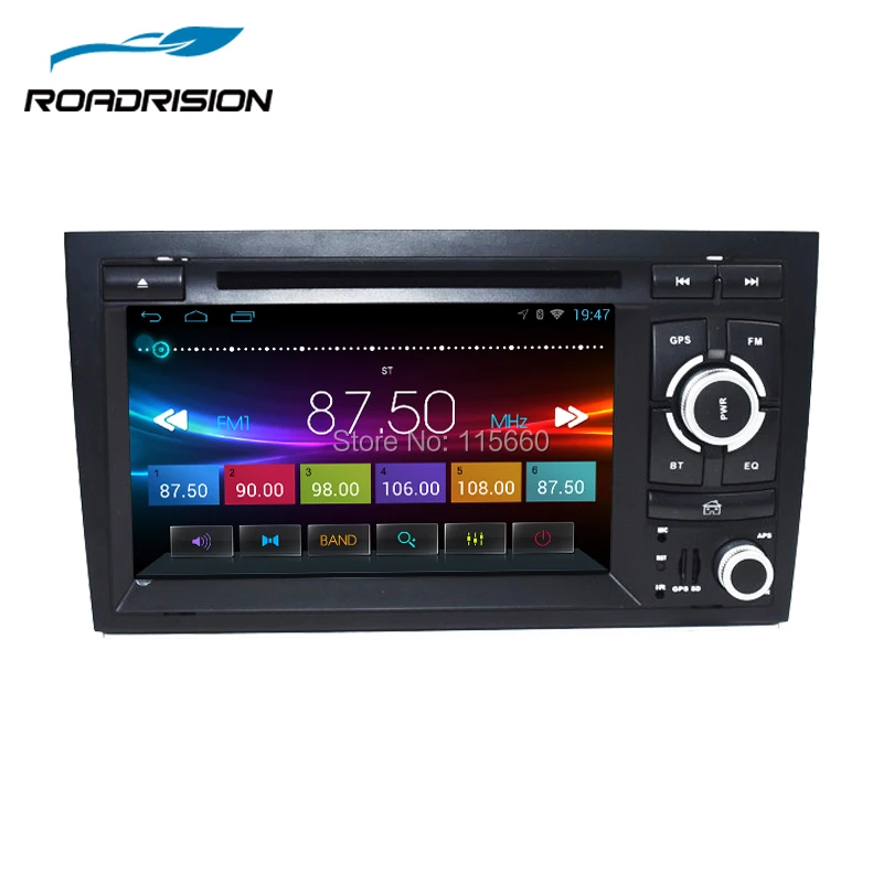 RoadRision 2Din автомобильный dvd плеер Android 6 0 для Audi A4 2002 2008 S4/Seat Exeo с Wifi GPS навигацией