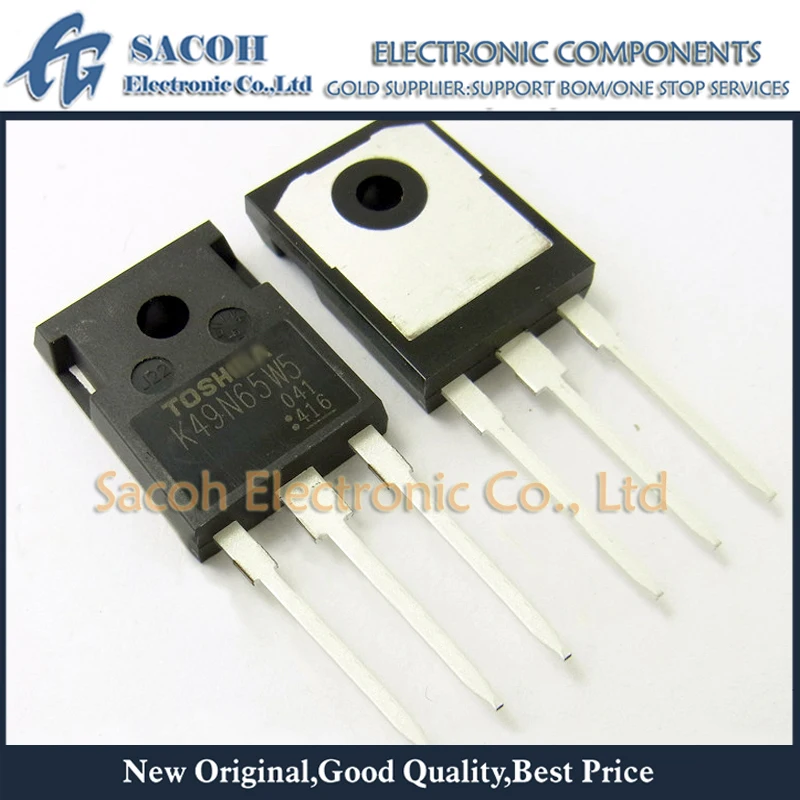 

New Original 5PCS/Lot TK49N65W5 K49N65W5 TK49N65 OR TK49N65W K49N65W K49N65 TO-247 49.2A 650V Silicon N-Channel MOS Transistor