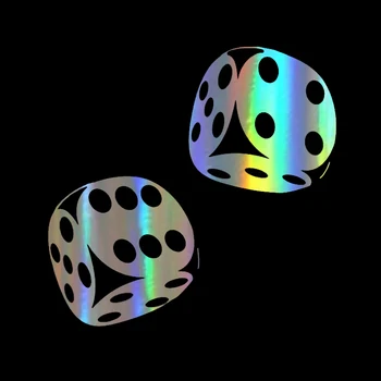 Adesivo per Auto 13.4*13CM adesivi interessanti su Auto Casino Poker Funny Car decalcomania Laser riflettente decalcomanie in vinile 3D Car Styling
