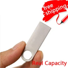 Флеш-накопитель Mini-Usb 1 ТБ 2 ТБ Одежда высшего качества Водонепроницаемый серебристого металла брелок-флешка флеш-накопитель 64 ГБ 32 ГБ оперативной памяти, 16 Гб встроенной памяти, 8 Гб 128 2,0 подарки