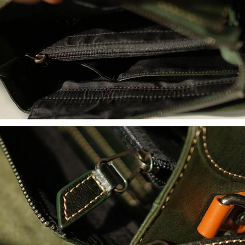 AETOO Lady Inverness Retro handmade cowhide bag, leather shoulder hand-held oblique cross bag, women's casual small box bag