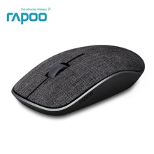 New Rapoo Fabric Optical Wireless Mouse USB Gaming Mice with Soft Fabric Cover Super Slim Portable For Laptop Computer