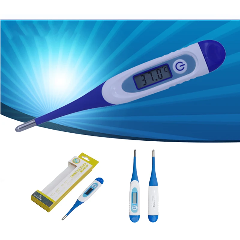 Мягкие ЛОБНЫЙ термометр глубокий водостойкий ЖК взрослые дети детский электронный термометр рот подмышек температура тела