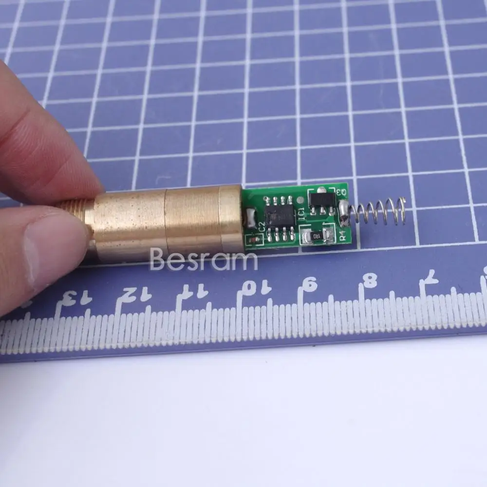 D = 12 мм 532 нм зеленый лазерный модуль Диод 5 мВт 10 3VDC латунный корпус|green laser diode