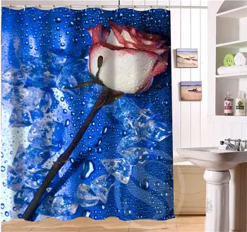 

Romantic beautiful roses pattern Personalized Custom Shower Curtain Bath Curtain beautiful Eco-Friendly MORE SIZE SQ0506-QY66