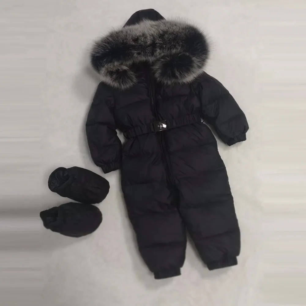 

2018 Winter Children Down Jacket Natural Fur Girls Down Coat Winter Boys Down Jacket Kids Snow Wear 0-4 YEARS OLD