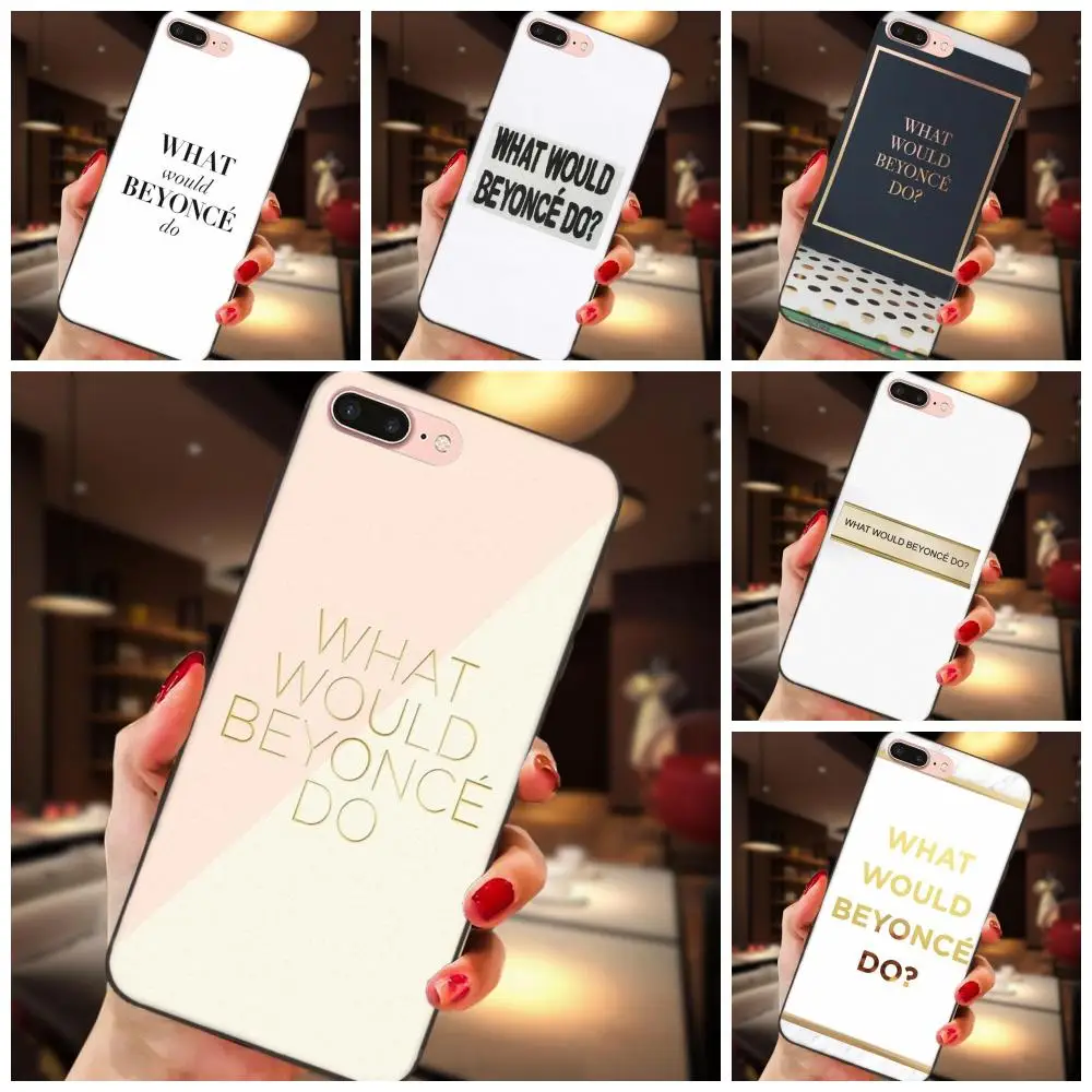 

For Xiaomi Redmi Note 2 3 4 4A 4X 5 5A 6 6A Plus Pro S2 Y2 Pattern Rubber TPU Soft Phone Cover Case What Would Beyonce Do