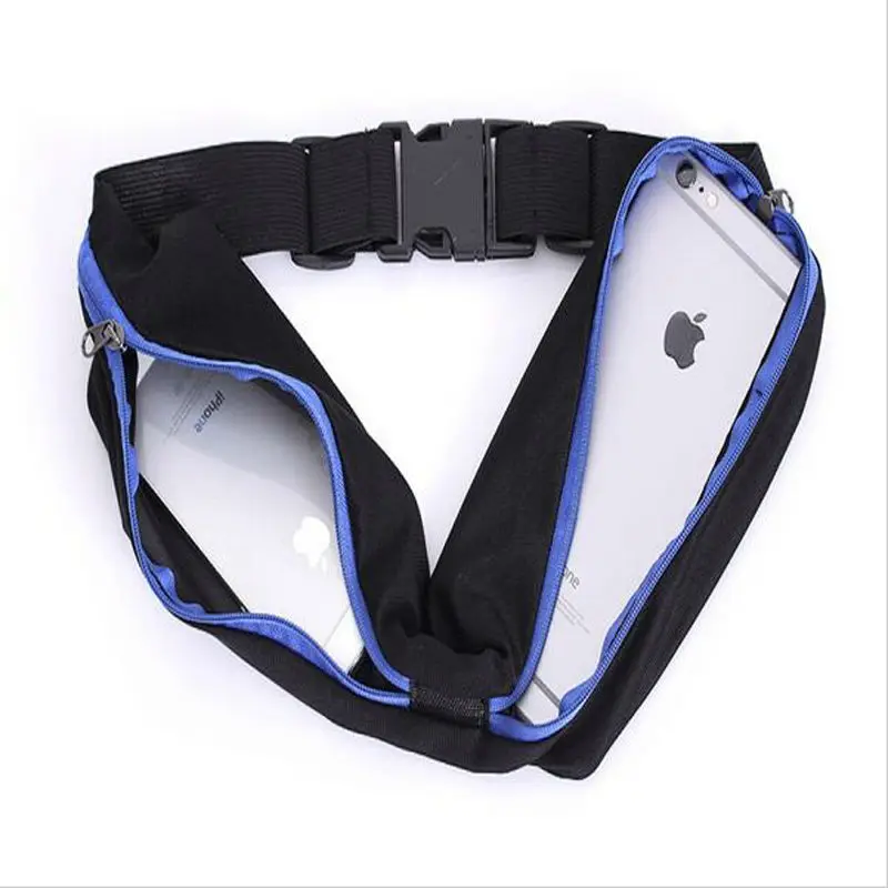 Cycling Bike Waist Bag Pack Double Pocket Waterproof Mobile Phone Belt