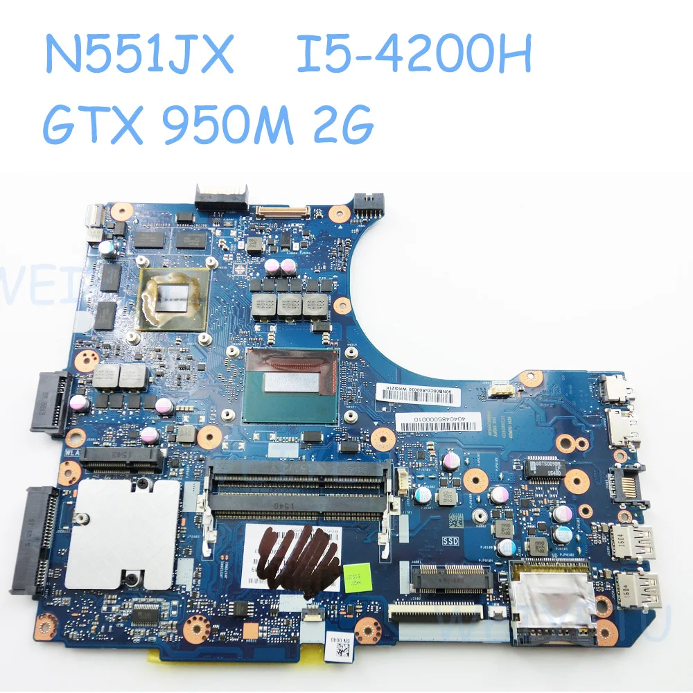 N551JX Motherboard MB._OM/I5 4200H/AS GTX 950M 2G For ASUS N551JX