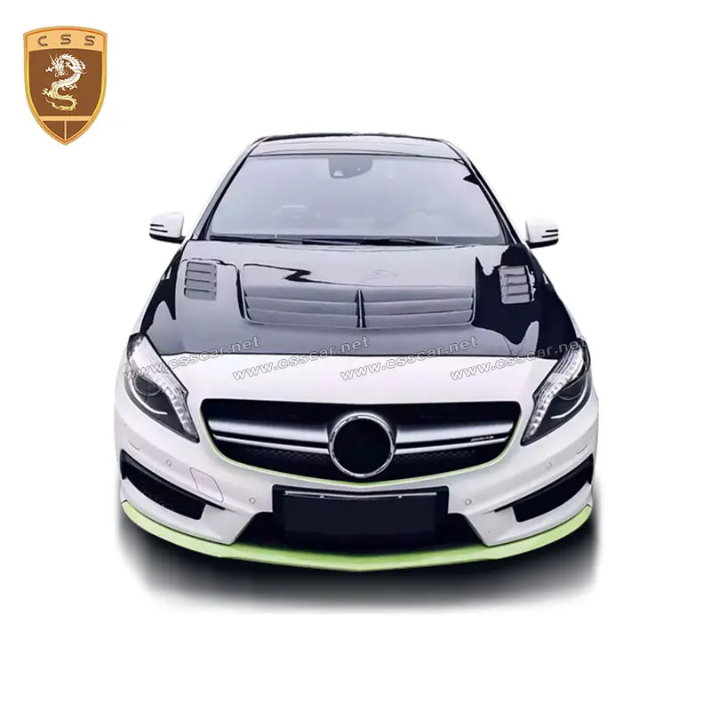 Крышка капота двигателя из углеродного волокна для класса W176 A180 A200 A260 A45