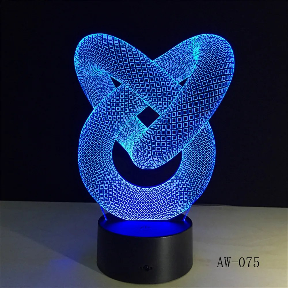 Touch and Remote Control for Home Office Decor, 3D LED Table Night Lamp