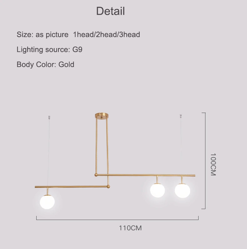 Светильник в скандинавском стиле для спальни, современный золотой подвесной светильник для столовой, подвесной светильник для дома и дома