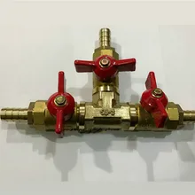 Латунный трехходовой шаровой клапан переключатель клапан бензиновый контроллер клапаны