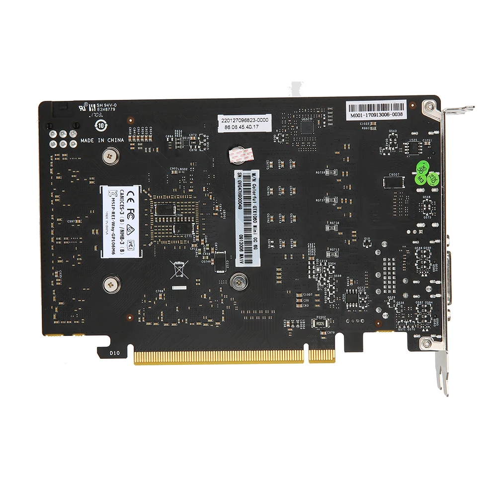 

Colorful Graphics Card NVIDIA GeForce GTX1060 Mini OC 6G Graphics Card 1531/1746MHz 8Gbps GDDR5 192bit PCI-E 3.0