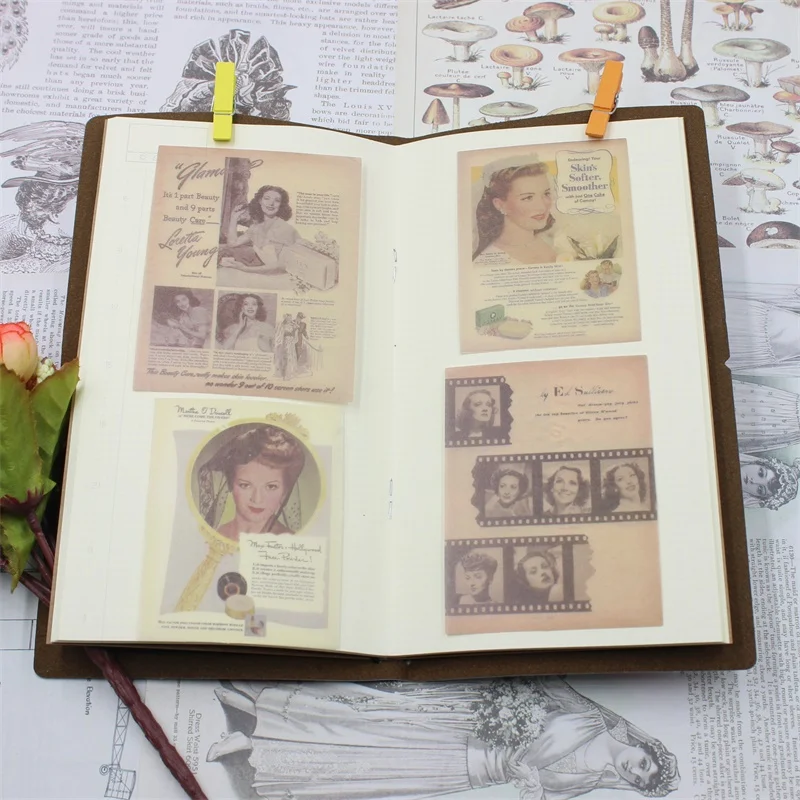 

60pcs Vintage Designs Vellum Stickers for Scrapbooking Happy Planner/Card Making/Journaling Project